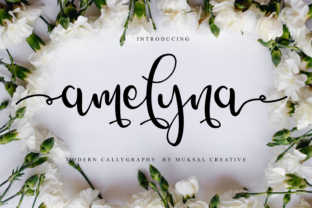 Amelyna: A Script Font for Editorial Elegance