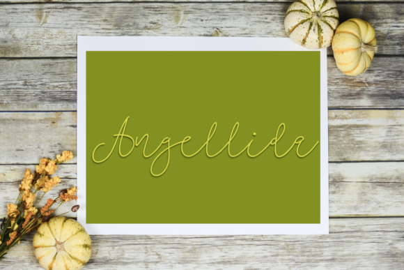Angellida Font: A Sweet Script for Digital Design