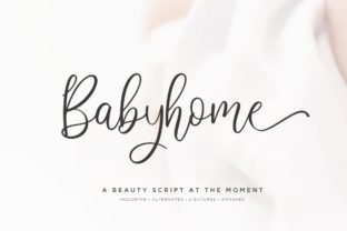 Babyhome Font: A Sweet Script with a Cool Vibe for Branding Projects