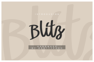 Blitz Font: A Handwritten Typeface That Elevates Branding