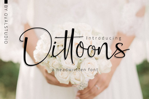 Dittoons: A Script Font with Elegance for Craft Creations