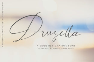 Drusella Script Font: Romantic Typography for Real Craft Projects