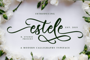 Estele: A Script Font for Editorial Elegance