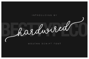 Hardwired Font: A Modern Script for Creative Makers