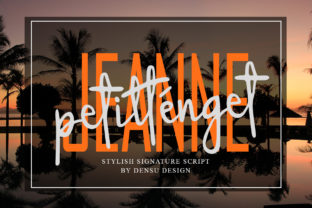 Jeanne Petitténget: A Modern Script Font for Editorial Design