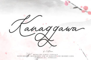 Kanaggawa Script Font: Modern Elegance for Craft Projects