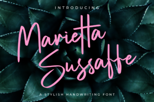 Marietta Sussaffe Font: A Script That Brings Handmade Charm to Life