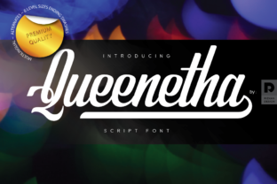Queenetha Font Review: A Bold Handwritten Typeface for Creative Branding