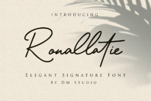Ronallatie Font: A Handwritten Typeface for Editorial Elegance