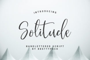 Solitude Script Font: A Beautiful Typeface for Craft Creations